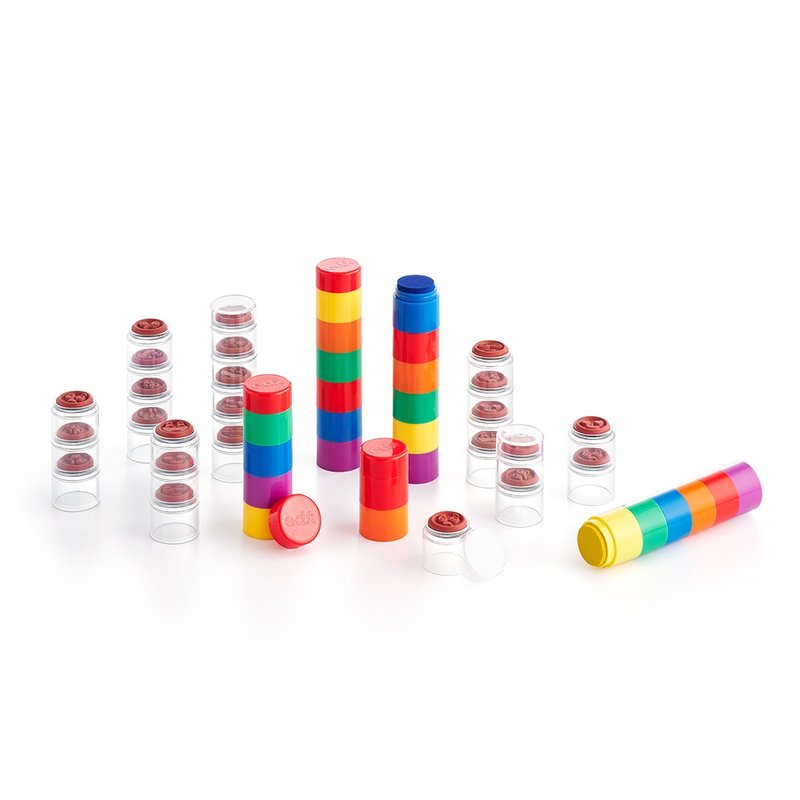 彩虹叠叠印泥印章-情绪觉察组(76415) 圣诞礼物 生日礼物 益智 - 玩具/玩偶 - 塑料 