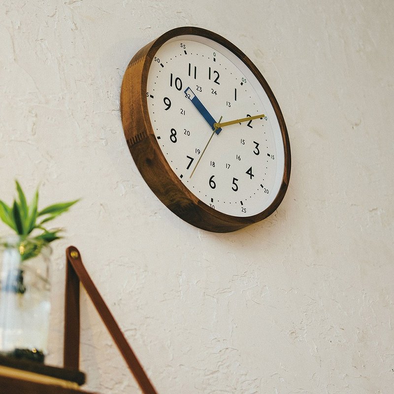 Storuman- 24H学习 静音 时钟 挂钟(蓝) - 时钟/闹钟 - 木头 蓝色