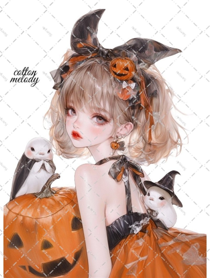 original sticker no.6774 人物贴纸 原创贴纸 人物贴纸 女孩贴纸 原创人物贴纸 - 贴纸 - 纸 