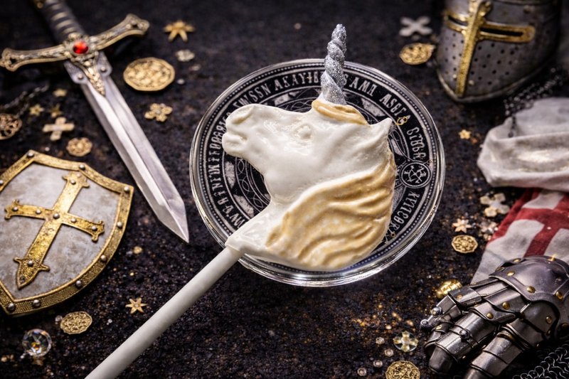 糖雕棒棒糖－银角誓约 - 零食/点心 - 新鲜食材 金色