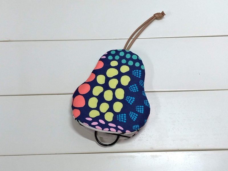 万花筒 梨型钥匙包【K200311】 - 钥匙链/钥匙包 - 棉．麻 多色