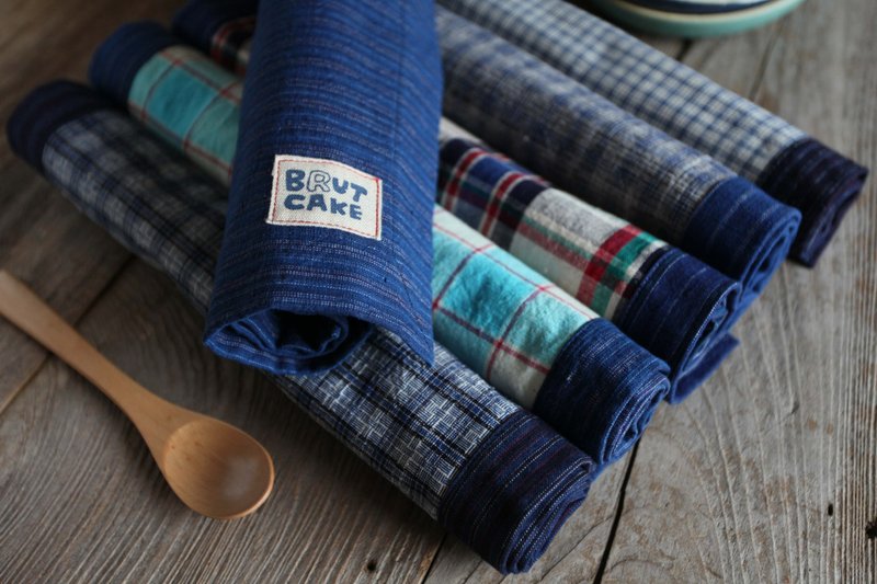 Brut Cake 纯手工纺织 - 双面古布餐垫-4，买5送1 ( Pinkoi 限定 ) ! - 餐垫/桌巾 - 棉．麻 