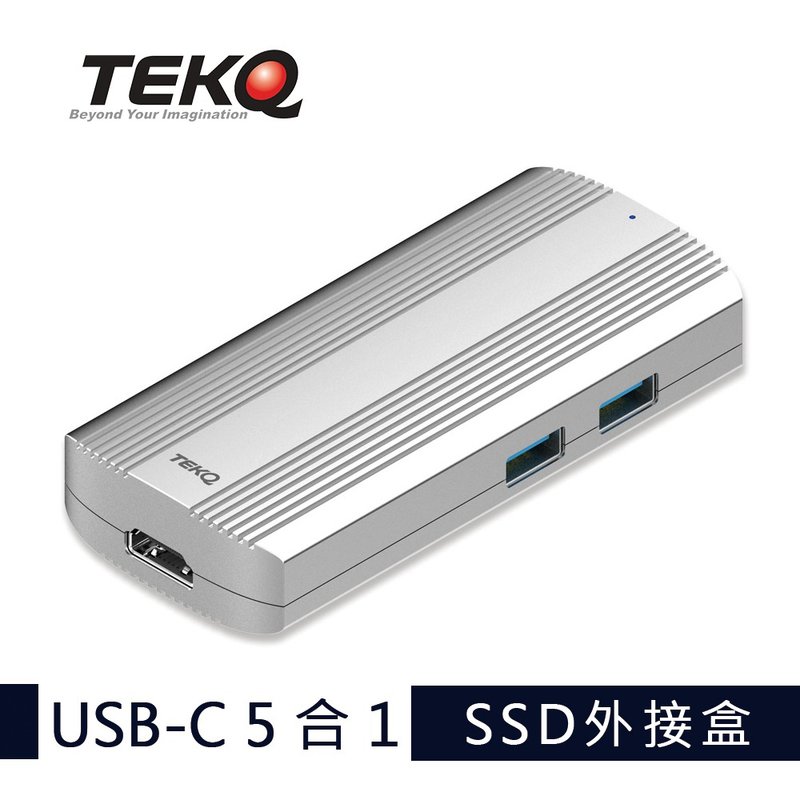 【TEKQ】583 URUS USB-C 5 合 1 外接 M.2 固态硬盘 - 电脑配件 - 其他材质 银色