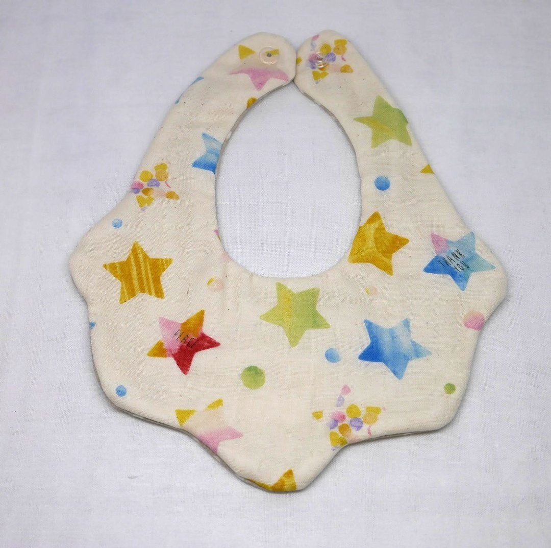 Japanese Handmade 8-layer-gauze Baby Bib - 围嘴/口水巾 - 棉．麻 多色