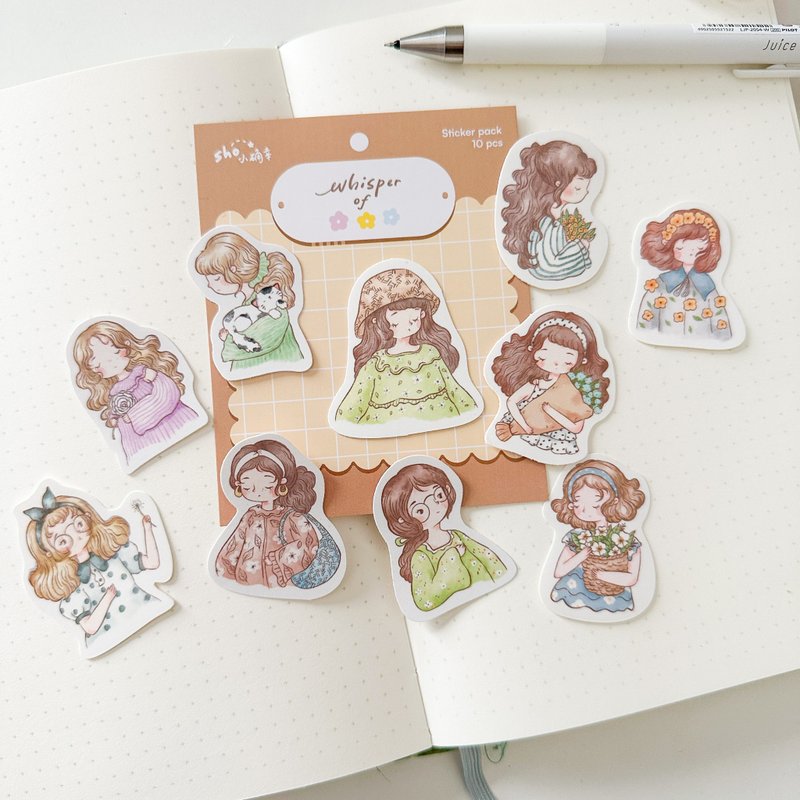 Whisper of Flowers Sticker Pack - 贴纸 - 纸 