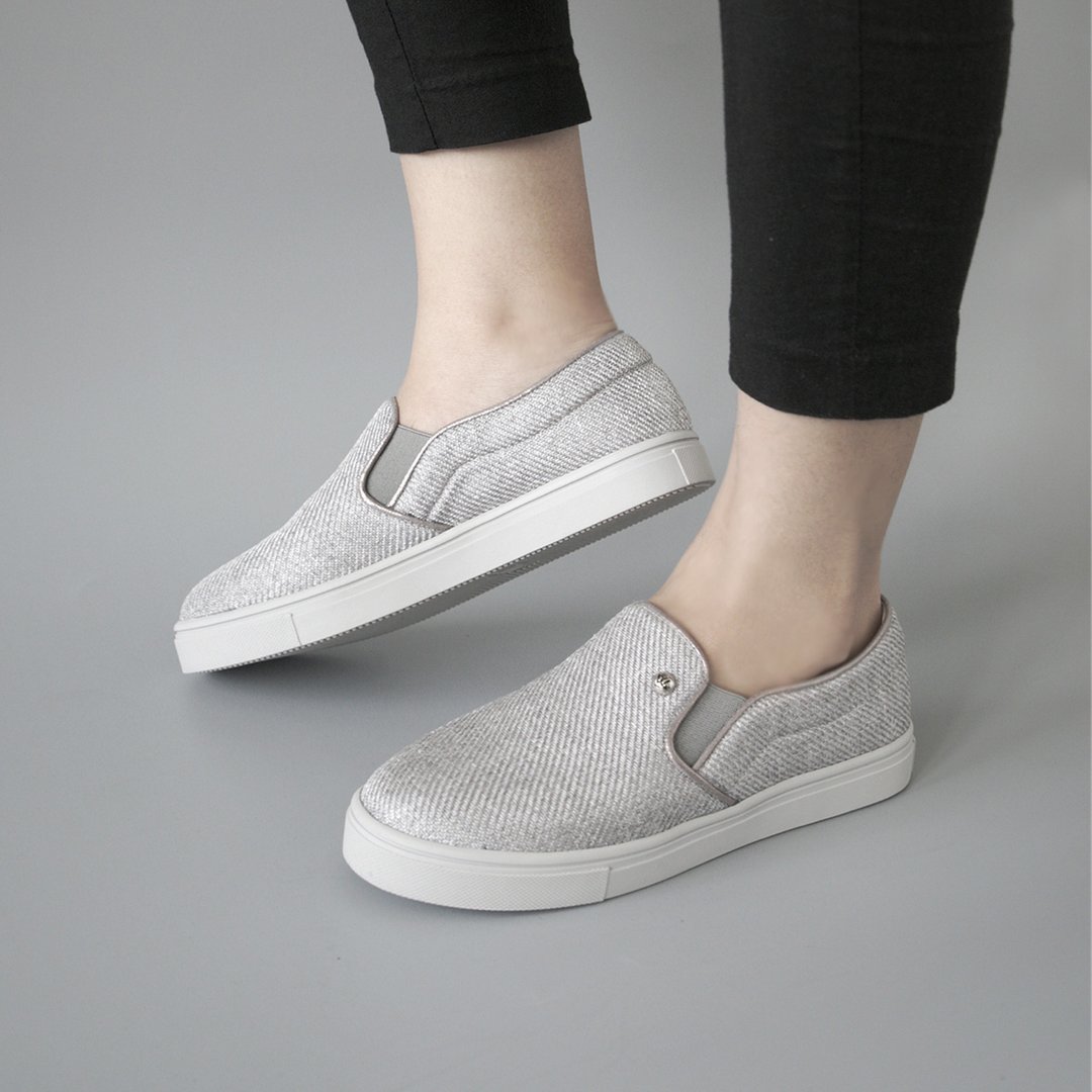 SNKR GRAY (质地灰) Sneaker | WL - 女款牛津鞋/乐福鞋 - 棉 灰色