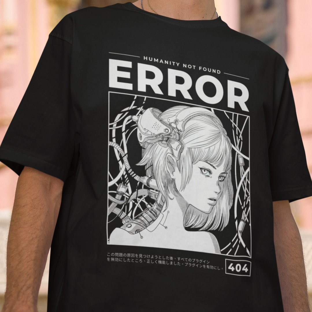 Error Shirt - 中性连帽卫衣/T 恤 - 棉．麻 多色