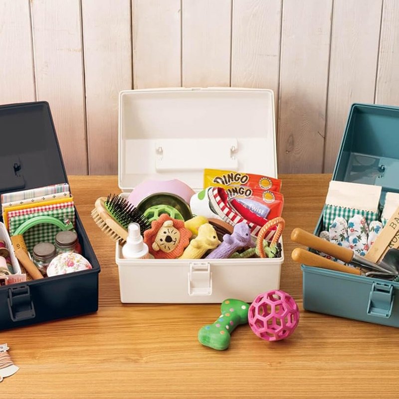 日本天马 HACOTTO 长形多功能PP手提式收纳工具箱(加大款) - 收纳用品 - 塑料 多色