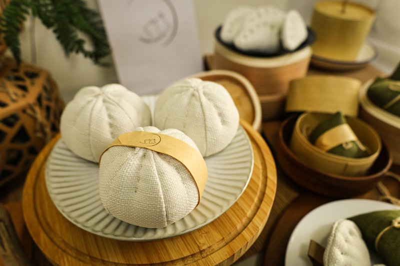 小肉包 Meat buns 手作 猫玩具 吊饰 家饰品 儿童玩具 中式料理 - 玩具 - 其他材质 多色