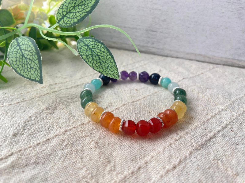 七脉轮3号 - 手链/手环 - 半宝石 多色