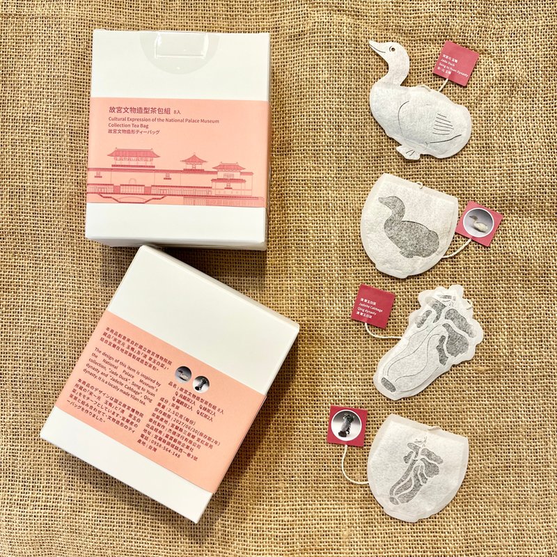 【创意茶包】故宫文物造型茶包组(共8入/含4款不同造型茶包) - 茶 - 新鲜食材 红色