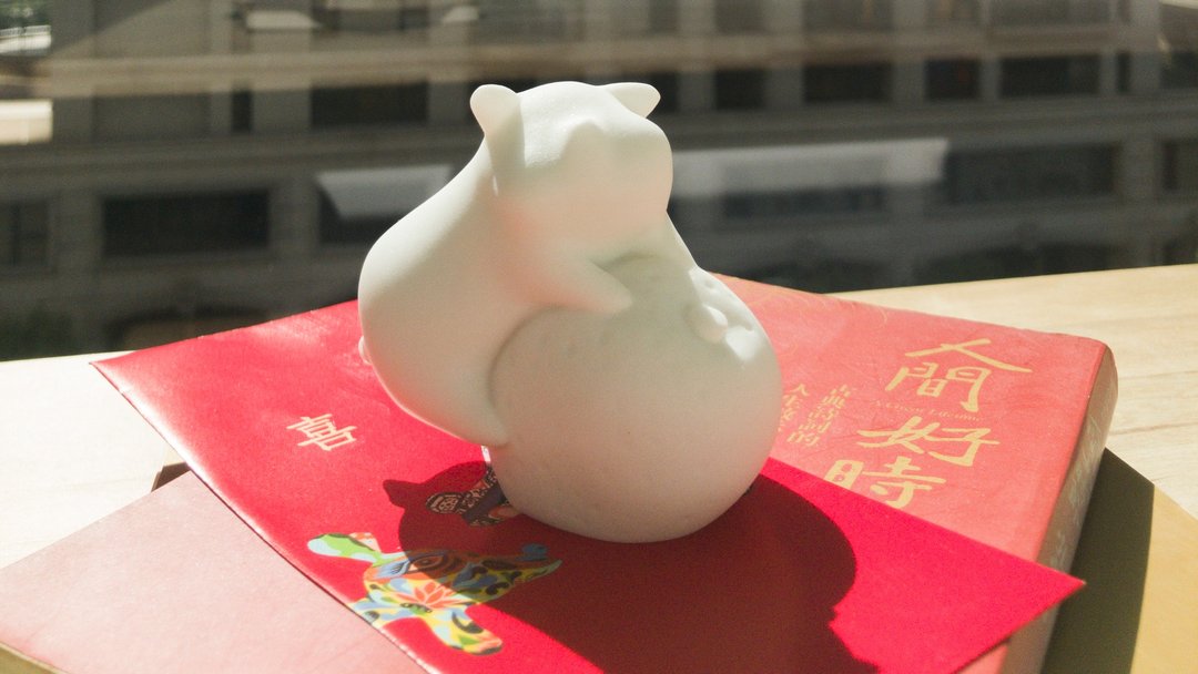 【年度特典系列 - 诸事吉祥】筌美术 猪 造型石雕 - 摆饰 - 石头 白色