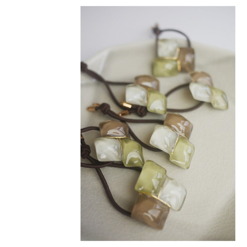 色块水波纹发绳 | 发圈 | hair tie/elastic - 发饰 - 其他材质 多色