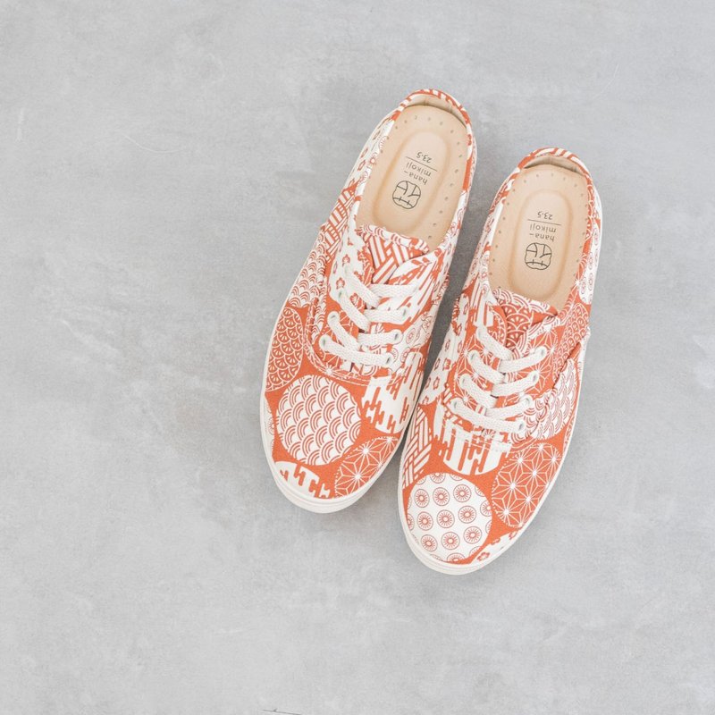 新年推荐【懒人日】小红豆 绑带拖鞋 室内拖 上班族 暖洋洋 - 女款休闲鞋 - 棉．麻 红色