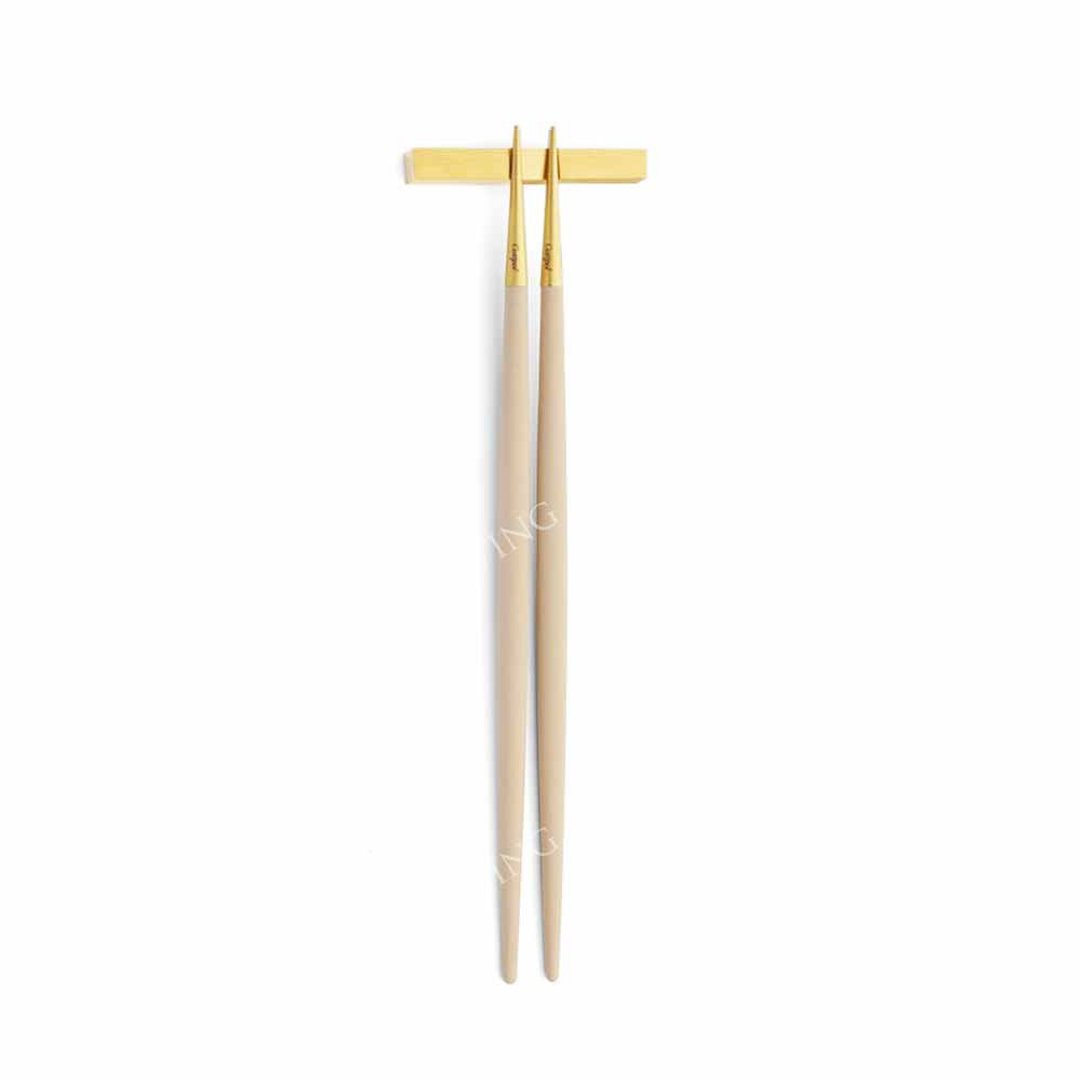 葡萄牙 Cutipol  GOA 奶茶金 22.3CM筷子组 - 餐刀/叉/匙组合 - 不锈钢 卡其色