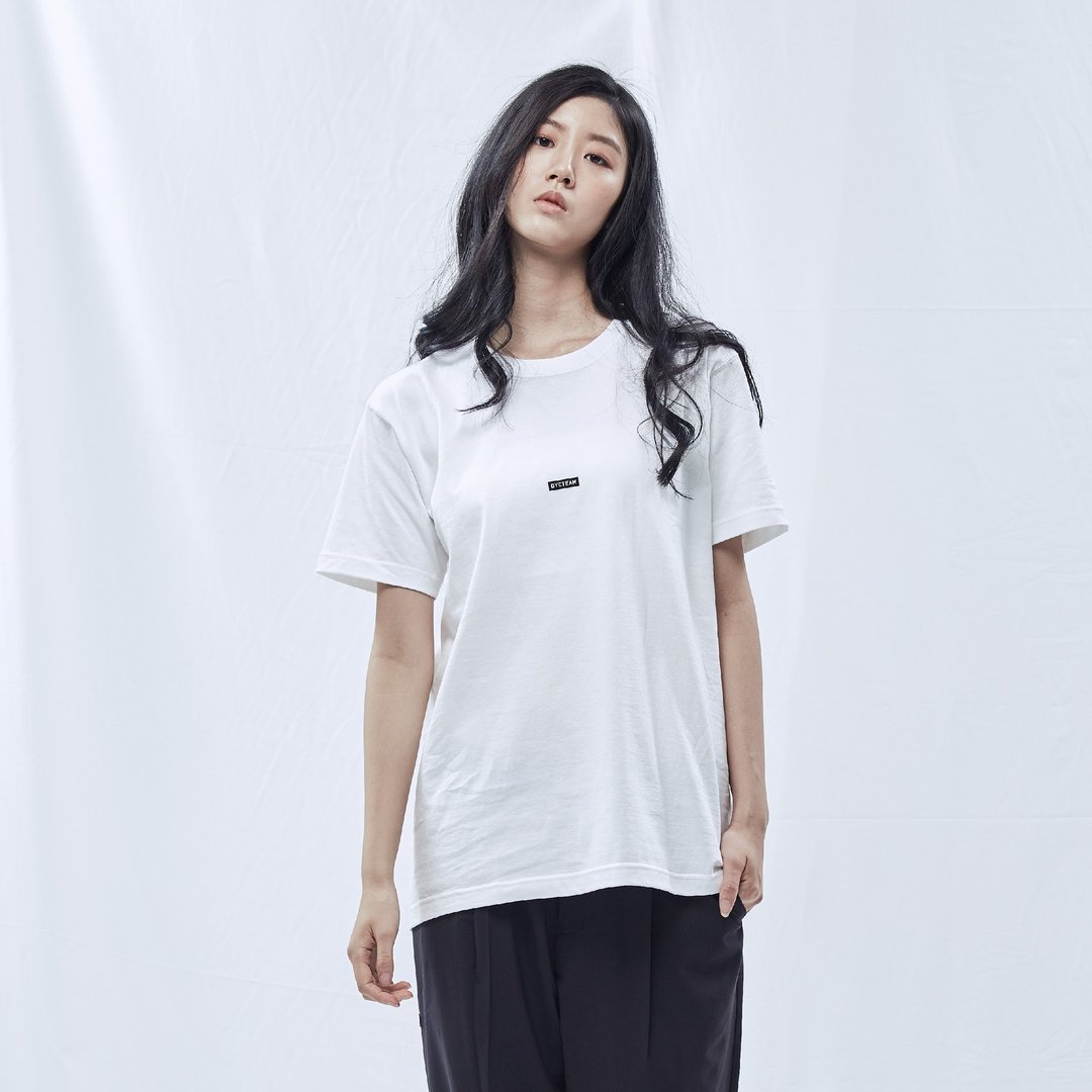 DYCTEAM 基础系列 | 重磅Box Logo Tee (WH) - 女装 T 恤 - 棉 白色