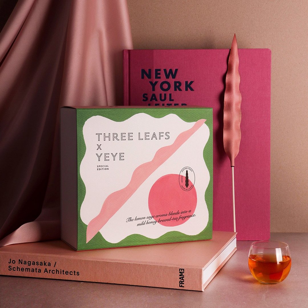【 叶叶YEYE x Three Leafs三叶 － 联名礼盒 】 - 香薰/精油/线香 - 真皮 粉红色