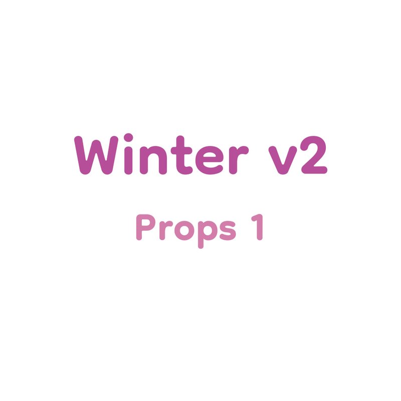 Winter Ver.2 - Props 1 (冬季 Ver.2 - 道具1) 套组 - 贴纸 - 纸 