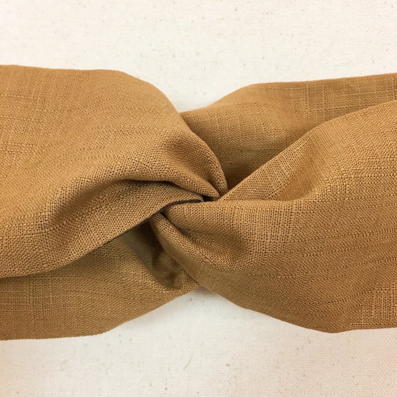 Mr.Tie 独家设计 手工缝制 玫瑰发带 Rose Hairband 004 - 发饰 - 棉．麻 金色