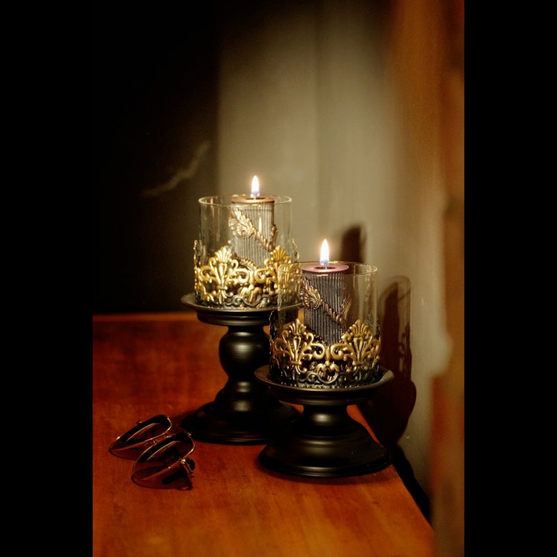 黑金序曲 - 香氛蜡烛烛台组 - 蜡烛/烛台 - 其他金属 黑色