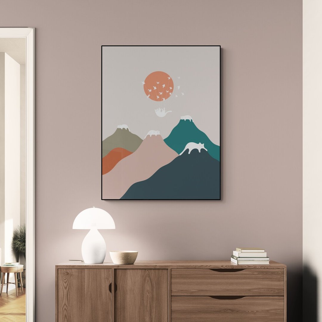 【独家版画】ilovedoodles | 猫咪地景 193- 猫咪群山 - 海报/装饰画/版画 - 纸 
