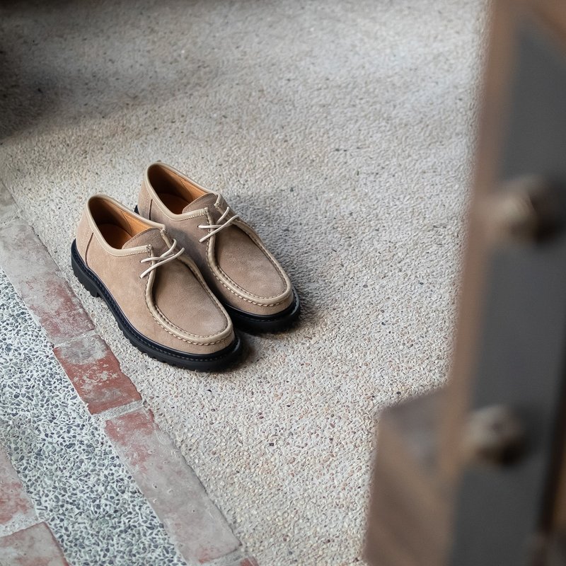 出清【福袋】5折 经典袋鼠鞋_卡其 - 男款皮鞋 - 真皮 卡其色