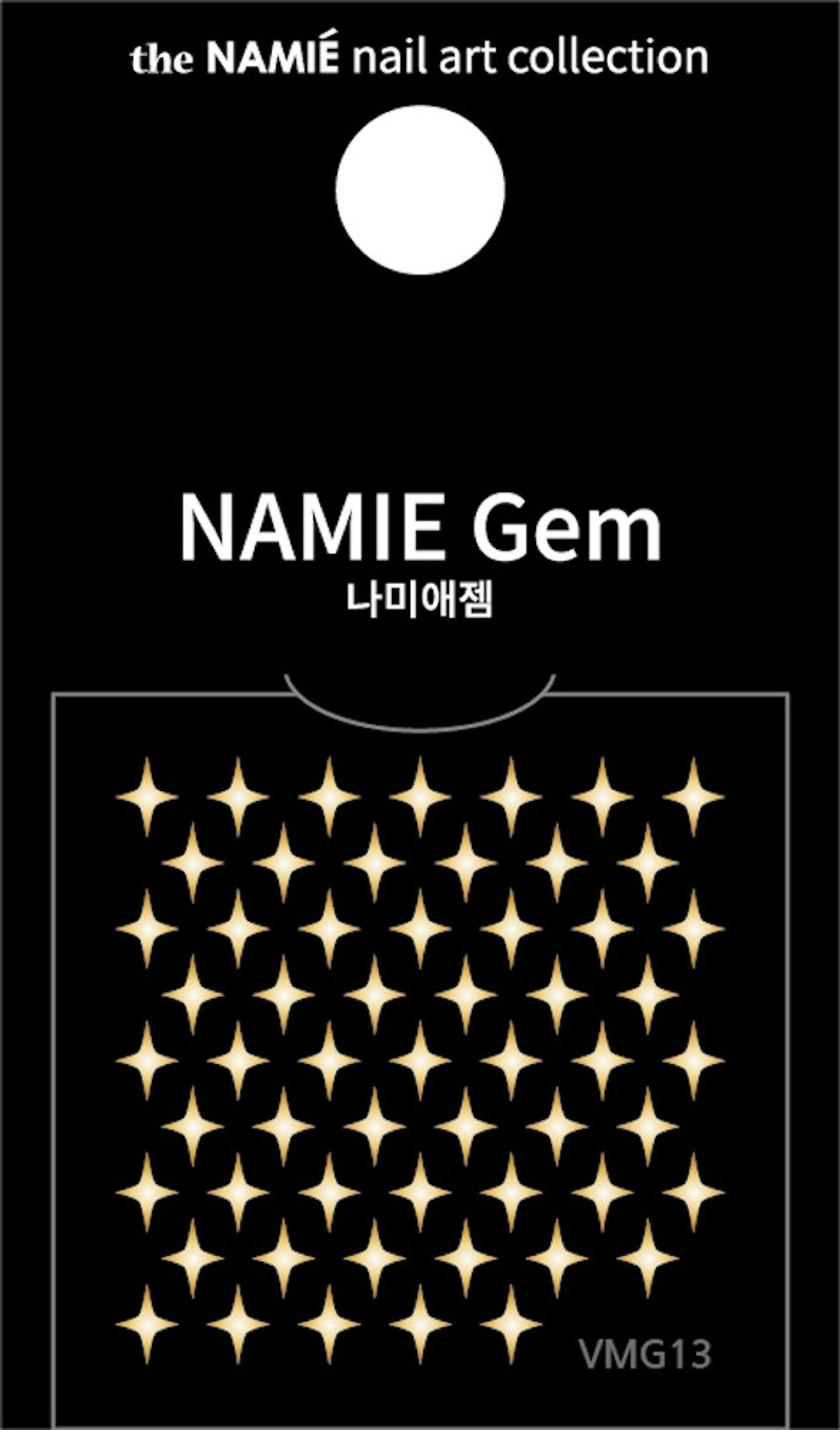 【专业用】NAMIE Gem 美甲装饰艺术贴纸 Volume Metallic 13 - 指甲油/指甲贴 - 纸 金色