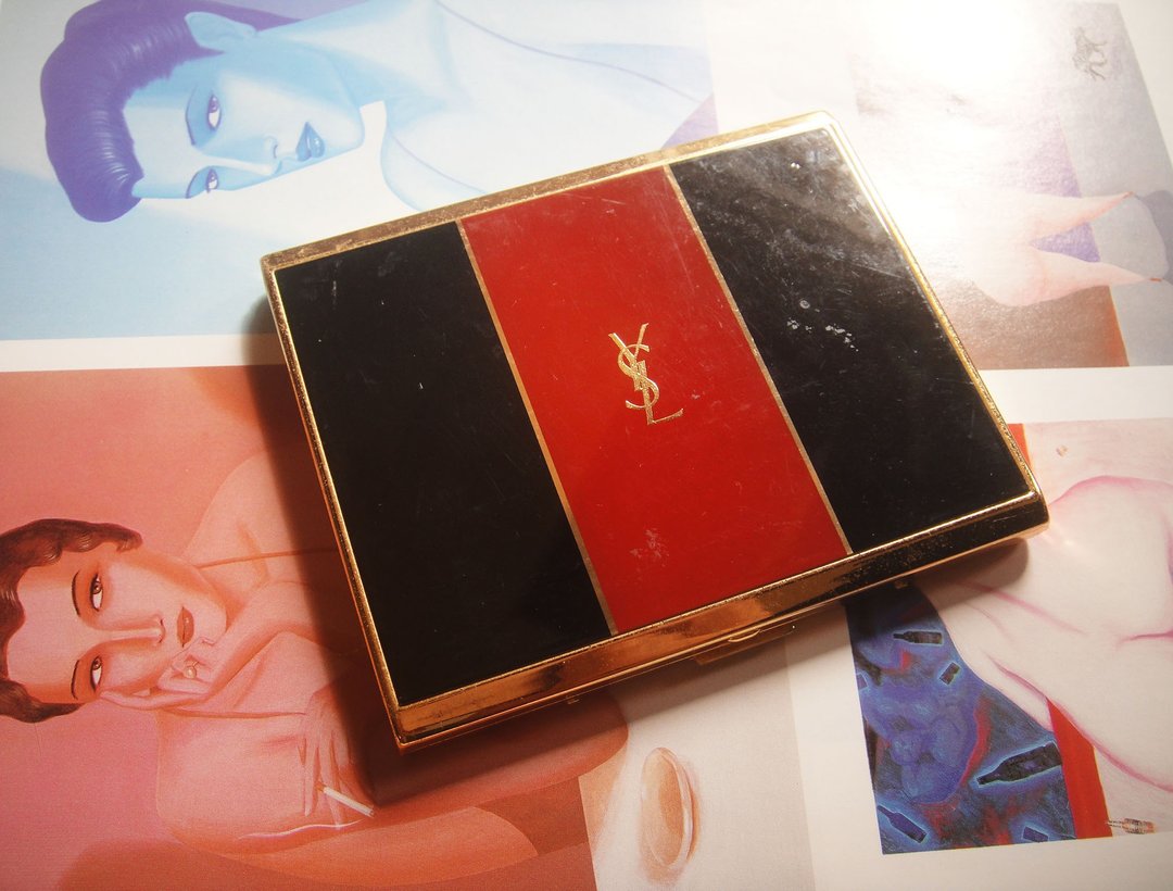 【老时光 OLD-TIME】早期二手YSL金属菸盒 - 收纳用品 - 其他材质 