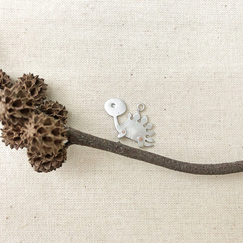 小恐龙郊游去-剑龙项链 - 项链 - 纯银 银色