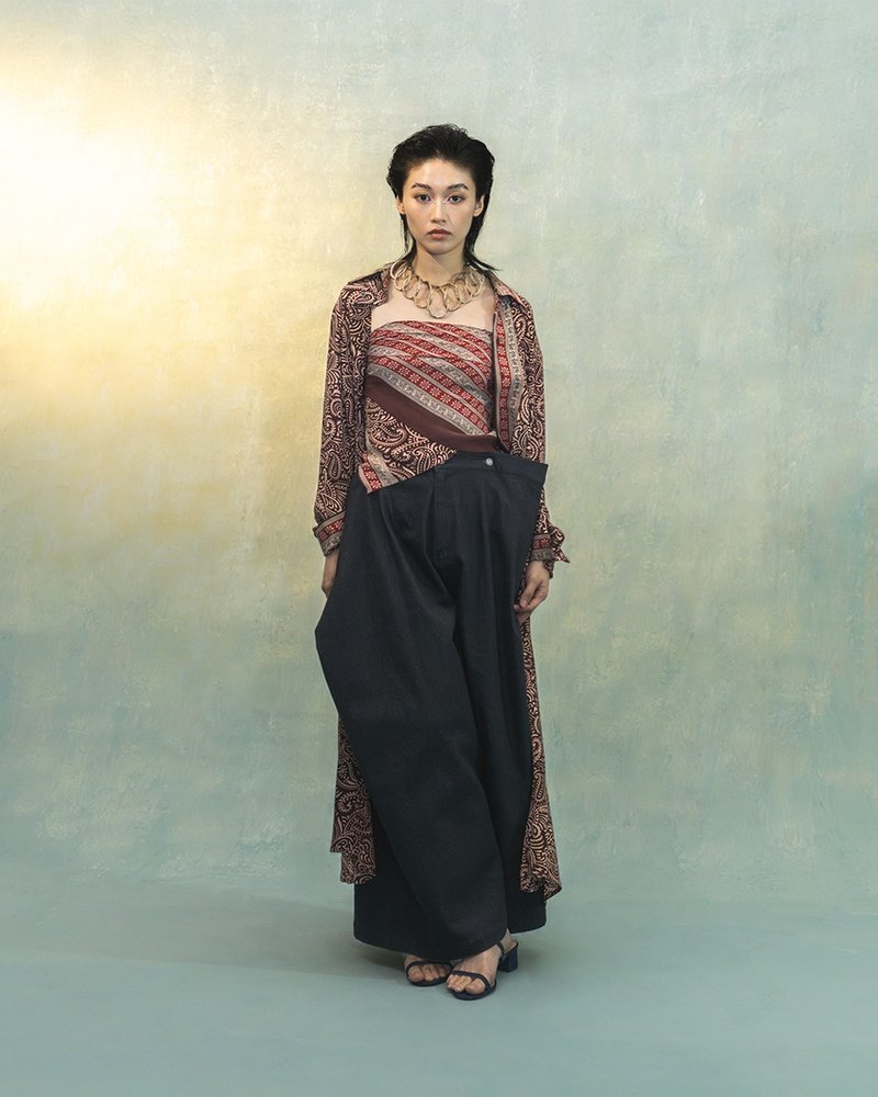 真丝方形丝巾 (印度沙龙布制成) - 丝巾 - 其他材质 红色