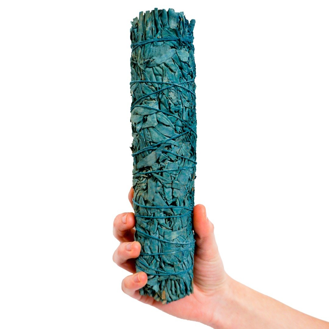 Faiza Naturals 加洲 Nag Champa塔香白鼠尾草烟薰棒 9寸 真空包 - 香薰/精油/线香 - 植物．花 蓝色