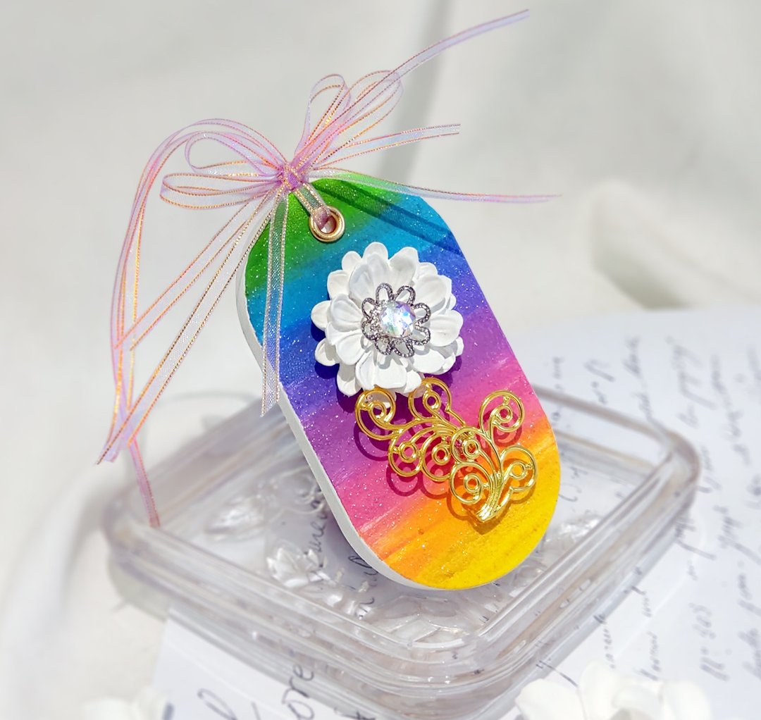彩虹花朵 芬芳魔法净化扩香石 (可定制化) - 香薰/精油/线香 - 石头 多色