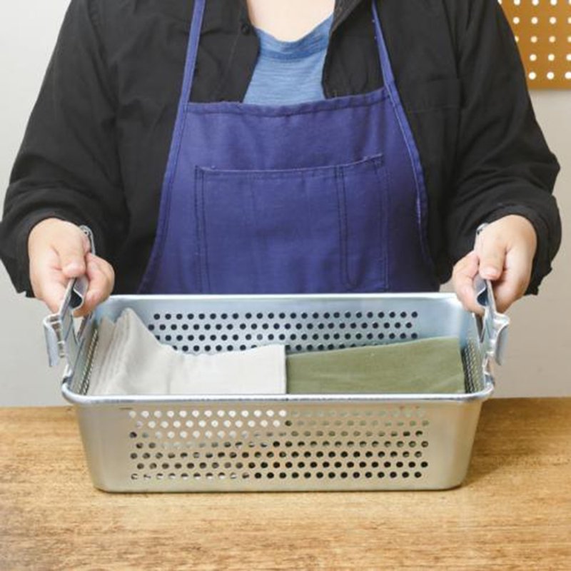 【Trusco】工业风网状附把手镀锌收纳盒(大) - 收纳用品 - 其他金属 银色