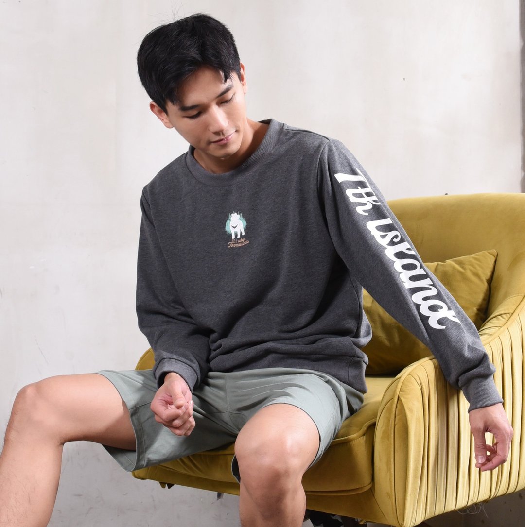 【台湾动物大学Tee】台湾黑熊。透气无刷毛。三款微保暖不厚重 - 中性连帽卫衣/T 恤 - 棉 
