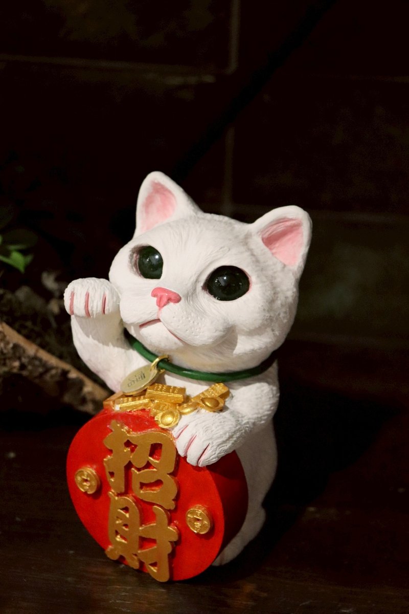 曙MUSE 钱多多招财猫摆饰 过年 招财 原创设计 造型摆饰 - 摆饰 - 水泥 