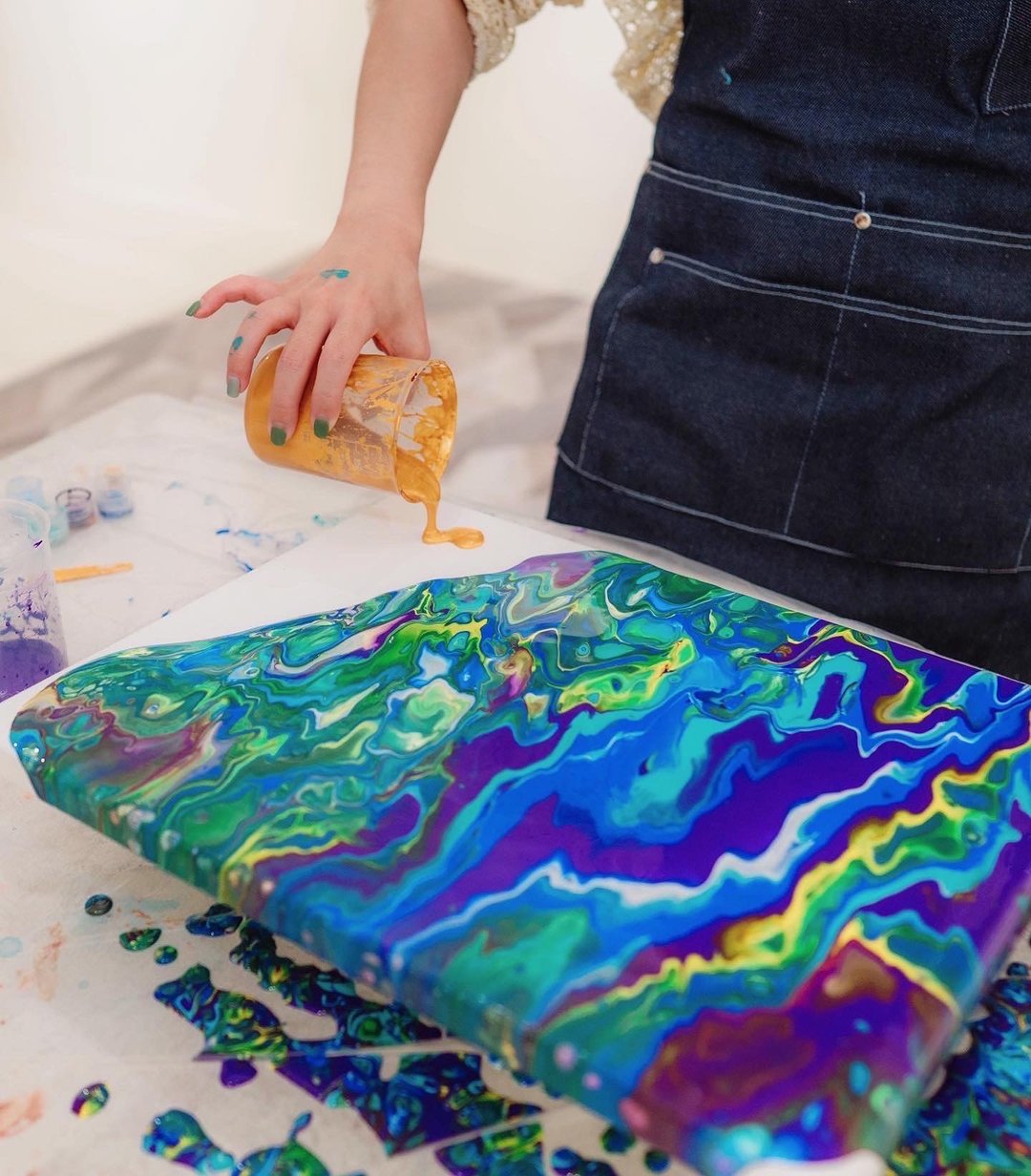 流动画/流体画 流体艺术 绘画体验 DIY 体验【台中】16 Art Space - 插画/绘画/写字 - 颜料 