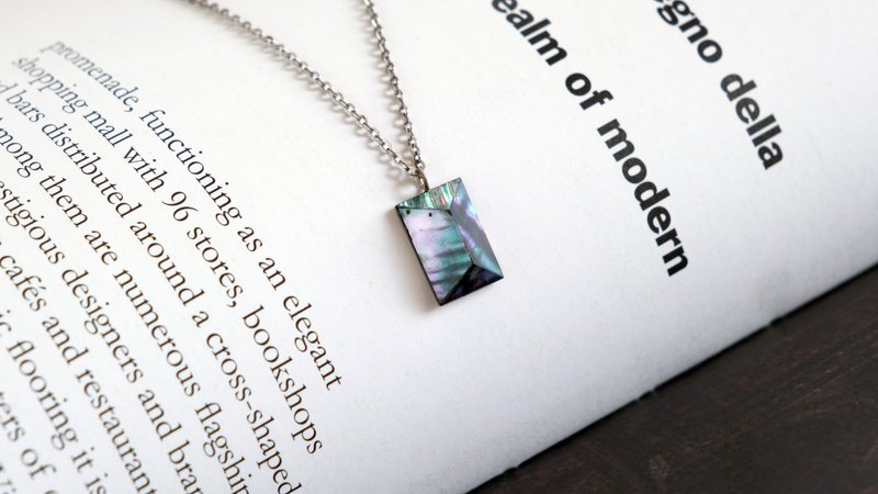 贝壳 轻珠宝 项链 # 3 - 项链 - 银 白色