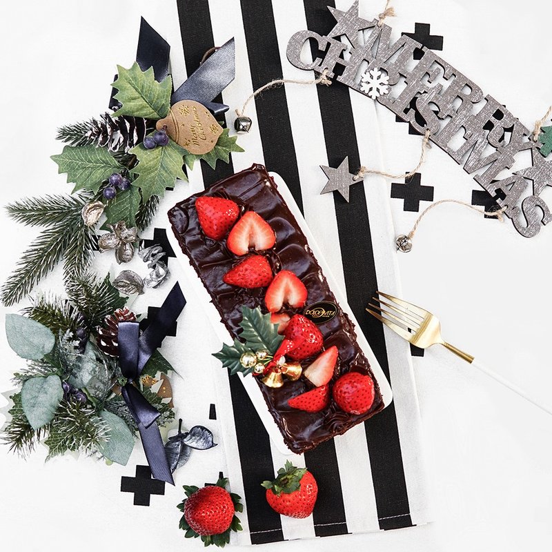 多茄米拉|草莓季限定-黑樱桃狂想曲(分享版) - 巧克力 - 新鲜食材 红色