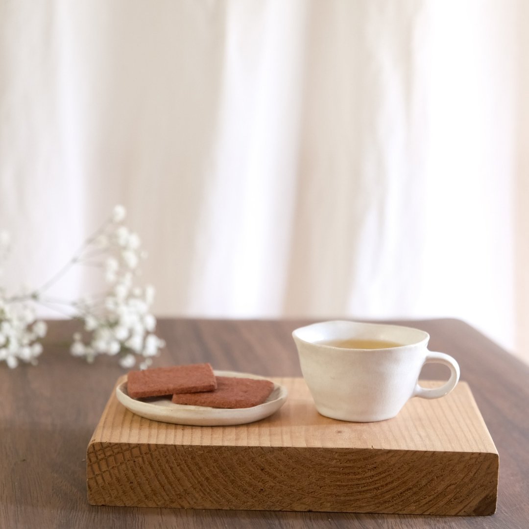 手捏陶器/杯子 - 咖啡杯/马克杯 - 陶 白色