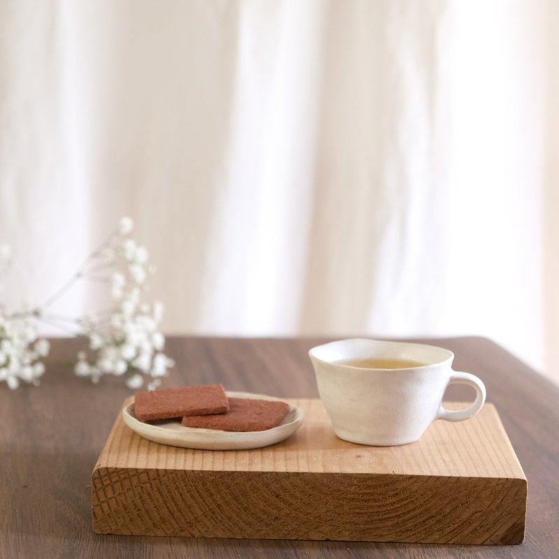 手捏陶器/杯子 - 咖啡杯/马克杯 - 陶 白色