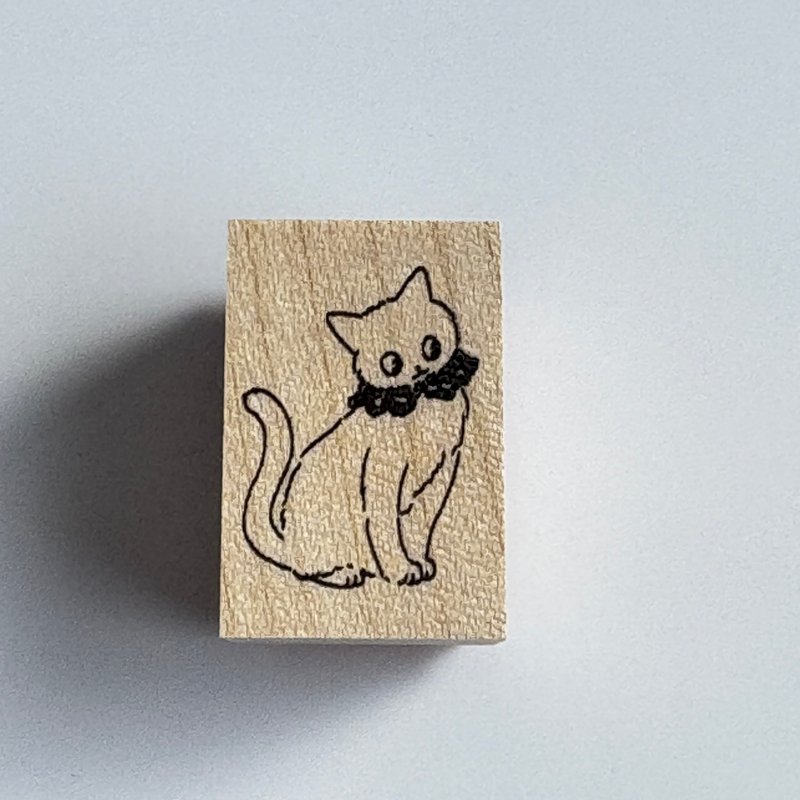 时髦猫咪 2030 - 印章/印台 - 橡胶 