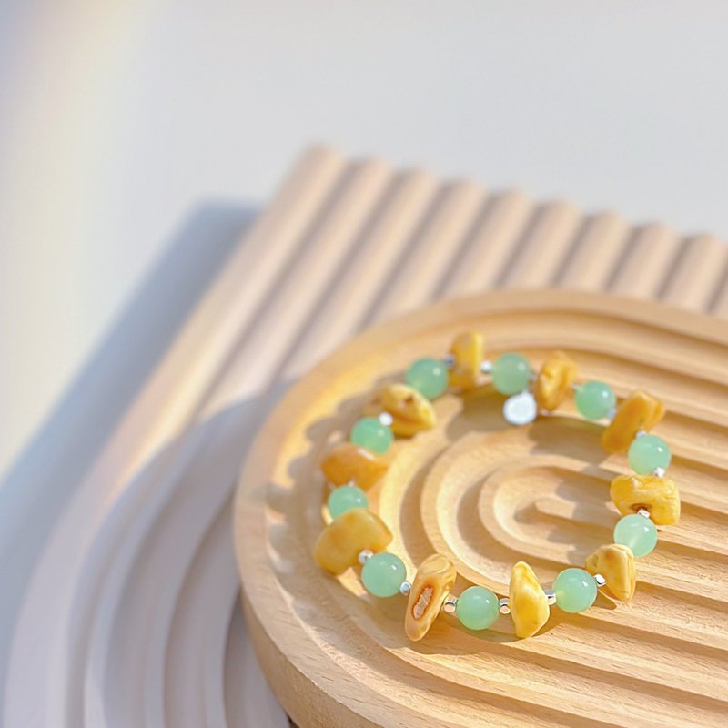 XXTRA Thyself 手链 | 蜜蜡 澳洲玉 | 勇者守护 - 手链/手环 - 玉石 橘色