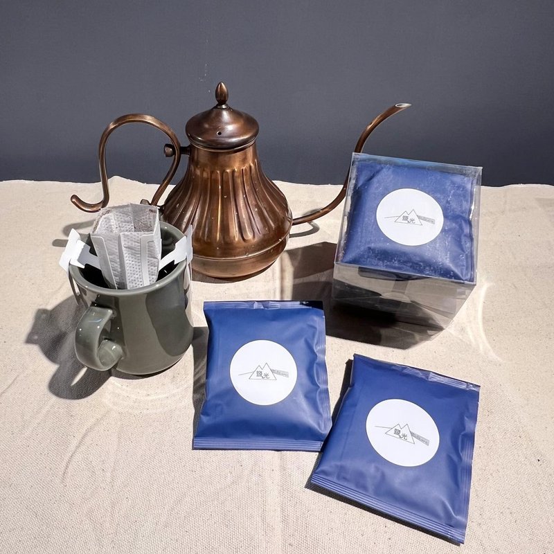 【盐旭】特选滤挂式咖啡 / 苏门答腊 曼特宁 / 六入(盒装) - 咖啡 - 其他材质 蓝色