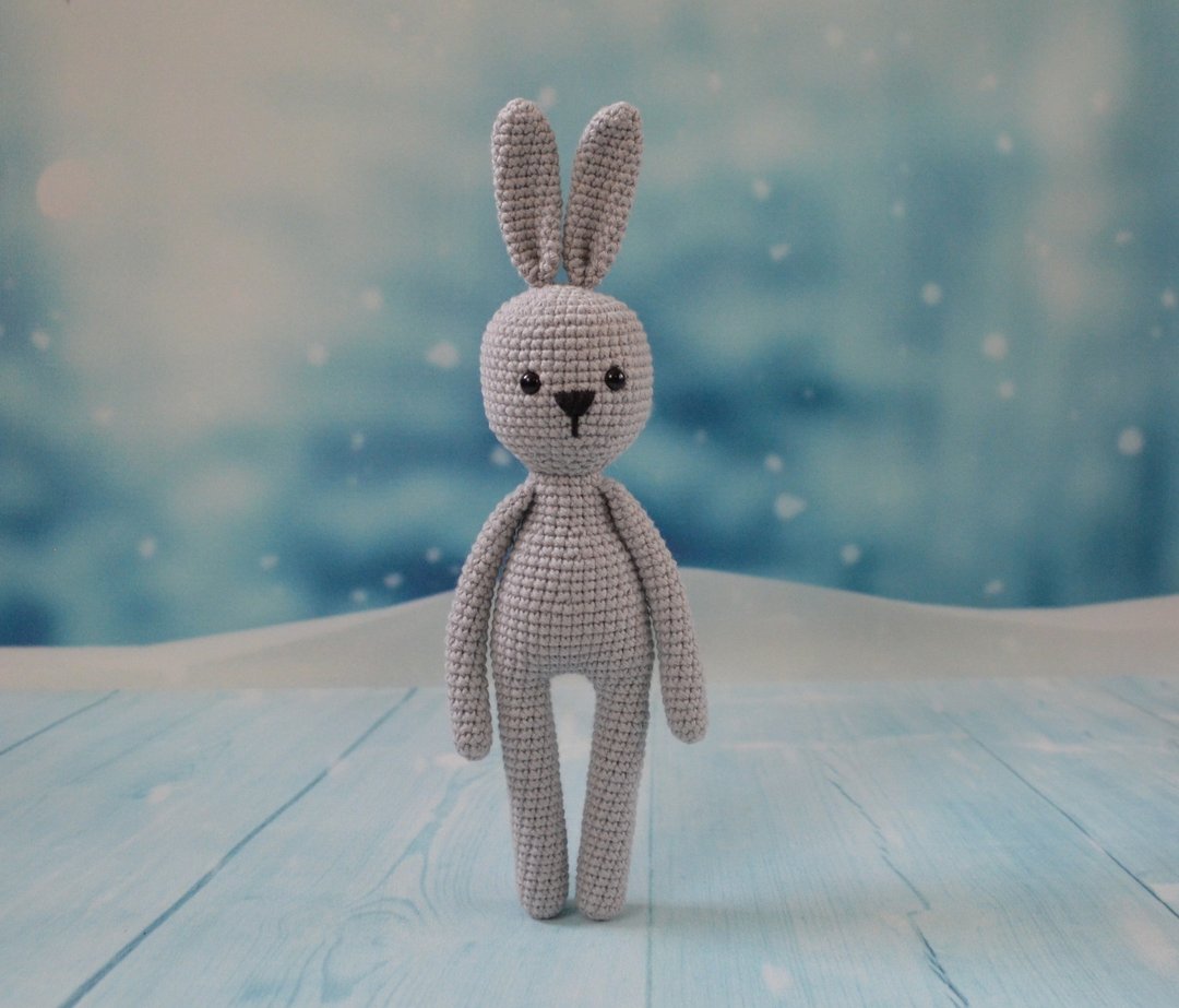 bunny toy,easter bunny,bunny plush toy,baby shower gift,baby gift,handmade toy - 玩具/玩偶 - 聚酯纤维 灰色