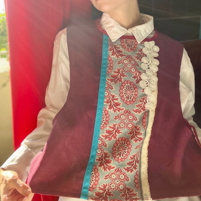 法式风格 百搭实穿 MODA 棉麻侧开式抹胸 - 女装背心 - 棉．麻 多色