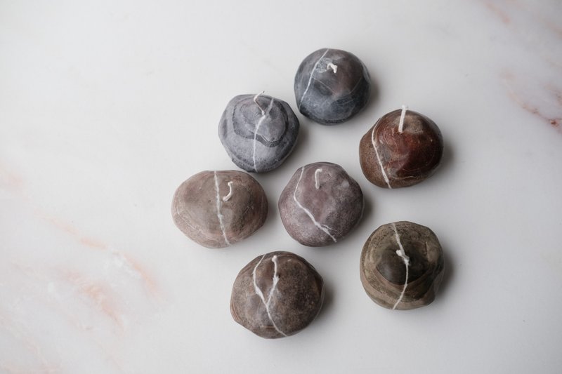 石砾石头矿石造型蜡烛 - 蜡烛/烛台 - 蜡 多色