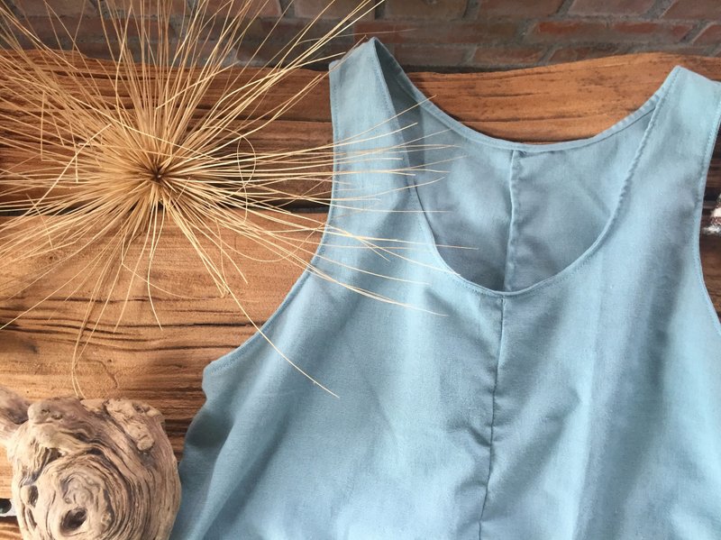 春夏款棉麻 2way 外穿内搭立体剪裁万用长版背心 - 女装背心 - 棉．麻 多色