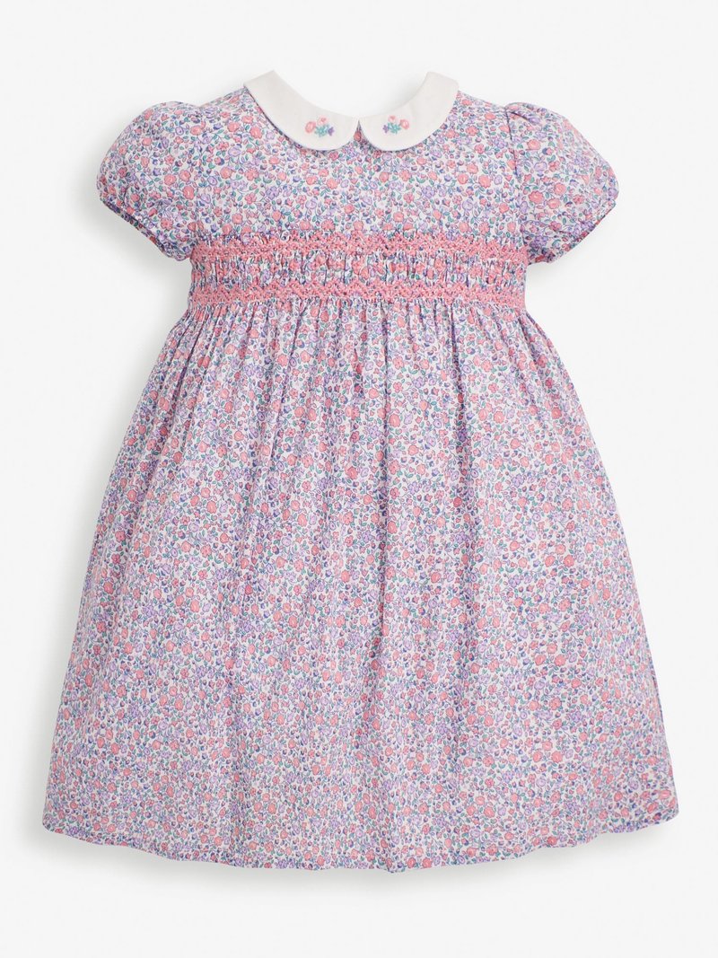 英伦传统优雅风格 粉色碎花小洋装 - 童装礼服/连衣裙 - 棉．麻 蓝色