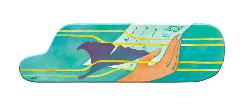 木头压克力原画作－流动 - 海报/装饰画/版画 - 木头 绿色