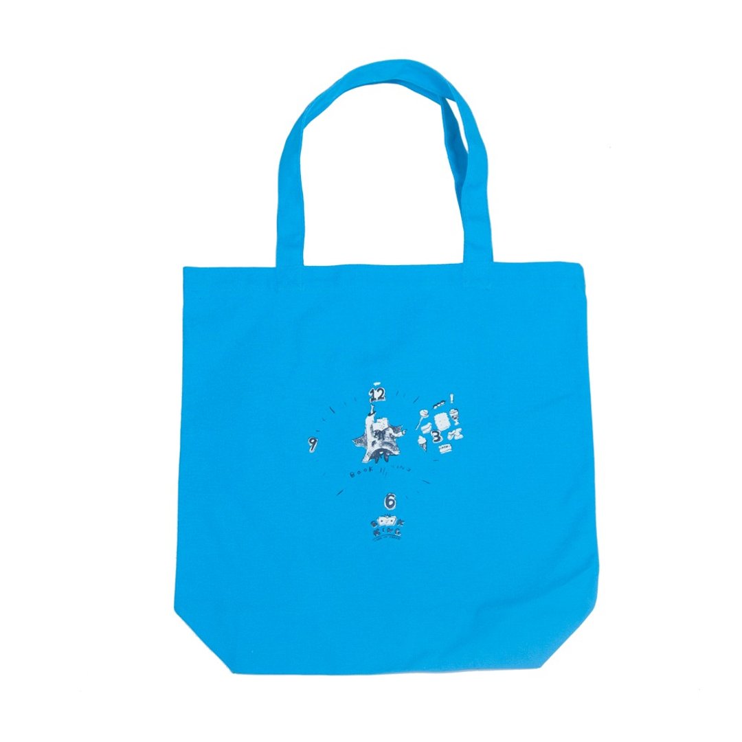 Book King Snack Time Illustration Tote Bag Tcollector - 其他 - 棉 蓝色